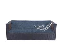 Federe per cuscini da patio impermeabili, copridivano da esterno elasticizzato con stampa floreale per arredamento, rivestimento lavabile e riutilizzabile per sedia(Flower I,S)