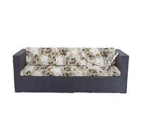 Federe per cuscini da patio impermeabili, copridivano da esterno elasticizzato con stampa floreale per arredamento, rivestimento lavabile e riutilizzabile per sedia(Flower C,L)