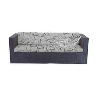 Federe per cuscini da patio impermeabili, copridivano da esterno elasticizzato con stampa floreale per arredamento, rivestimento lavabile e riutilizzabile per sedia(Flower J,L)