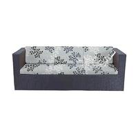 Federe per cuscini da patio impermeabili, copridivano da esterno elasticizzato con stampa floreale per arredamento, rivestimento lavabile e riutilizzabile per sedia(Flower H,L)