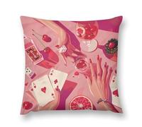 Federe per cuscini decorativi Poker Night, federe per cuscini decorativi per divano letto, soggiorno, 26 "x26"
