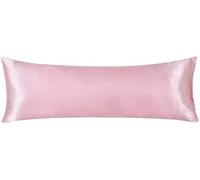 Federe per cuscini doppi per coppia da 20x54 pollici Federe per cuscini in raso di seta tinta unita Federe per amanti lunghi-02