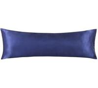 Federe per cuscini doppi per coppia da 20x54 pollici Federe per cuscini in raso di seta tinta unita Federe per amanti lunghi-01