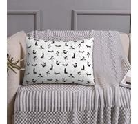 Federe per cuscini queen size, dimensioni standard 50,8 x 66 cm, motivo: cani da yoga, Boston Terrier, morbide e confortevoli, con cerniera