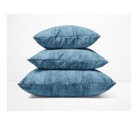 Federe per Cuscino ARREDO VELVET BLU in Morbido tessuto Vellutato Antimacchia cm