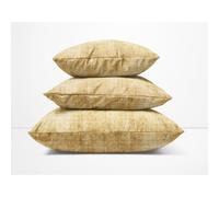 Federe per Cuscino ARREDO VELVET OCRA in Morbido tessuto Vellutato Antimacchia c