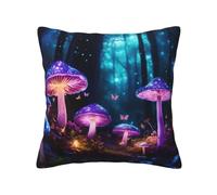 Federe per cuscino con stampa di funghi magici, morbide, delicate sulla pelle, decorazione universale per la casa