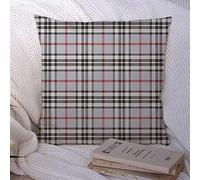 Federe per cuscino motivo scozzese vintage scozzese Stewart bellezza tessuto rosso grigio Clan moda preppy trame poliestere reale fodera per cuscino federa per divano decorazioni per divano 45,7 x 4