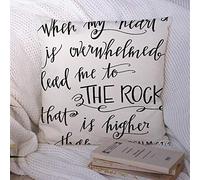 Federe per cuscino Overwhelmed My Hand Rock Home Inspiration Calligrafia ispiratrice Parola Cuore Scrittura Lettering Poliestere Federa per cuscino Fodera per cuscino per divano Decorazioni per diva
