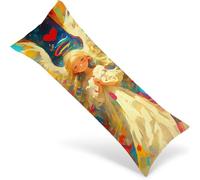 Federe per Cuscino per chi Dorme sul Fianco Angelo Federa per Cuscino Grandi 160x50 cm Ragazza Lungo Pillow Case Fornisce Lavabile in Lavatrice, Divano, Camera da Letto, Arredamento Casa 1Y-1424