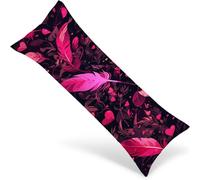 Federe per Cuscino per chi Dorme sul Fianco Rosa Federa per Cuscino Grandi 145x40 cm Ala Lungo Pillow Case Fornisce Lavabile in Lavatrice, Divano, Soggiorno, Camera da Letto, Arredamento Casa 1Y-1196
