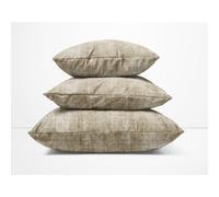 Federe perCuscino ARREDO VELVET BEIGE Tortora in Morbido tessuto Vellutato Antim