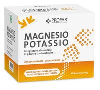 Federfarma.co Integratore Profar Magnesio Potassio agrumi, 20 bustine
