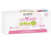 Federfarma.co LADYCARE PROTEGGISLIP COTTON IPOALLERGENICI DISTESI 20 PEZZI PROFAR