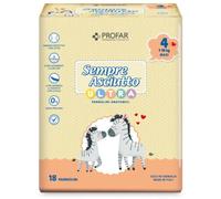 Federfarma.co PANNOLINI PROFAR SEMPRE ASCIUTTO ULTRA MAXI 7/18 KG BIPACCO 18+18 PEZZI