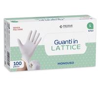 Federfarma.co PROFAR GUANTO IN LATTICE SENZA POLVERE L 100 PEZZI