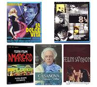 Federico Fellini blu ray collection - (la dolce vita - amarcord - satyricon-il casanova- 8 e 1/2) (5 blu ray disc)