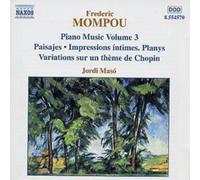 Federico Mompou Piano Music (CD) Album