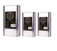 FedericoII Olio Extravergine Di oliva Monovarietale Peranzana Da Olive Italiane 3 Latte Da 1 Litro