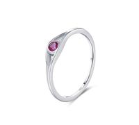Fedi nuziali in argento sterling 925, anelli da donna stile vintage elegante con piccolo zircone gioielli in argento, 57 (18.1), Zirconia cubica