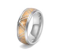 Fedine Fidanzamento, Anelli Acciaio Inossidabile Donna Taglia 30 9mm Triangolo Venatura del Legno Engraved Regalo per Figlia Graduation Gioielli