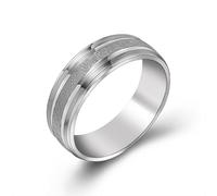 Fedine Fidanzamento Coppia Incisione, Anelli Donna in Acciaio Inossidabile Taglia 15 Finitura Opaca da 6 mm Engraved Regalo per Figlia Graduation