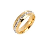 Fedine Fidanzamento Coppia Personalizzabili, Anelli Donna Pietra Zirconia Cubica Acciaio Inossidabile Taglia 22 6mm Zirconi Intarsiati Engraved