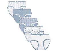 FedMois Slip Ragazza Intimo Mutande Mutandine Cotone Bambina 10-16 Anni Confezione da 5, Blu e Bianco, 14-16 Anni