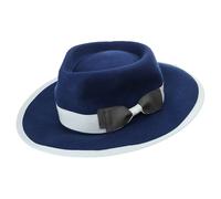 Fedoras Cappello da cowboy nero a tesa larga Dress Up Cowboy sorpresa fidanzato padre zio casual Fedora cappelli per le donne, Blu, Taglia unica