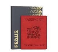 FEDUS Custodia per passaporto di alta qualità per uomini e donne, con carte di credito/debito, carta d'identità, biglietti, valuta, scomparti per carte d'imbarco, protezione RFID, organizer per