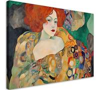 Feeby Quadro su Tela Non Tessuta Gustav Klimt 90x60 cm 1 pezzo Stampa Murale Decorazione da parete Immagini Moderni per Soggiorno Camera da Letto Ufficio Corridoio Hotel Spa Art Nouveau multicolore