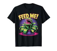 Feed Me carnivora pianta umorismo illustrazione Maglietta