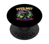 Feed Me carnivora pianta umorismo illustrazione PopSockets PopGrip Adesivo
