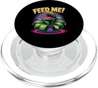 Feed Me carnivora pianta umorismo illustrazione PopSockets PopGrip per MagSafe
