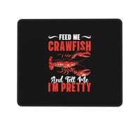 Feed Me Crawfish And Tell Me I'm Pretty Tappetini Mouse Soffice Mousemat Liscio Tappetini per Il Mouse per Laptop Ufficio Computer 25X30Cm