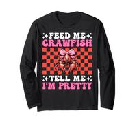 Feed Me Crawfish Dimmi Io Sono Pretty Gamberi Ragazza Mamma Maglia a Manica