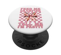 Feed Me Crawfish Dimmi Io Sono Pretty Gamberi Ragazza Mamma PopSockets PopGrip Adesivo