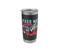 Feed Me Crawfish E Mardi Gras Crawfish Seafood Festival Bicchiere termico in acciaio inox doppia parete