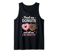 Feed Me Donuts Valentine Cute Heart Donut Funny Love Quote Canotta