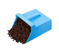 Feed Scoop - 128oz 21x24.5x10.5cm PP | Ice Scoop | Multi Purpose Large Grain Shovel | Side Handle Enclosed Food Bucket Scoops | Animal Feed Dispenser For Chicken Horse Bird Farm Kitchen Use