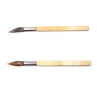 feedal 2PCS Agata Lucidatura Brunitore Coltello Agata Oro Argento Gioielli Argilla Artigianale Strumento per gioiellieri, per la creazione di gioielli con nastro d'oro
