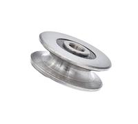 feedal - Puleggia da 8 mm con cuscinetti a sfera e scanalatura a U profonda, guida di sollevamento in acciaio inossidabile per cavi metallici - Portata 400 kg, diametro esterno: 50 mm