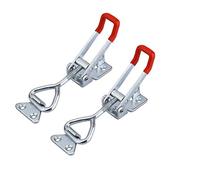 feedal Set di 2 chiavistelli regolabili per porta, armadio, scatola (600 kg GH-4003)