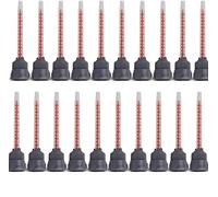 feedal Ugello di miscelazione epossidico, ugello adesivo per pistola per miscela, pistola applicatore per pistola per 50ml AB pistola colla pistola 20 pezzi (10:1 applicatore rapporti 10:1)
