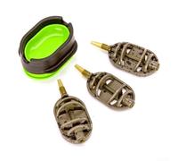 Feeder Cage System con porta esche in lega di zinco per il rilascio controllato dell'esca durante la pesca della carpa e della lenza lunga