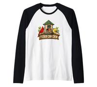 Feeder Cam Crew Birdwatching Mangiatoia con Camera Maglia con Maniche Raglan