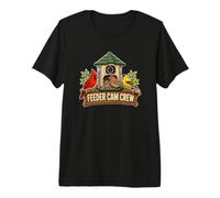 Feeder Cam Crew Birdwatching Mangiatoia con Camera Maglietta Premium