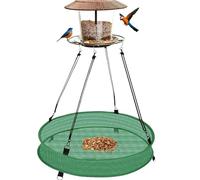 Feeder Tray Hanging Mesh Spill Guard 19.6 Inch Feeding For Finch Hummingbird Watching Backyard Garden Balcony Patio Tree