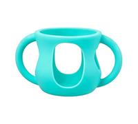 Feeding Bottle Handle - Silicone Easy Grip Sleeve, Breast Milk Bottle Handle, Anti Slip Compact Texture, Self Feeding Support Attachment, Nursing Accessory for Kids Milk Water Feed Nursing