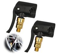 Feegela 2 Pezzi Adattatore Valvola Bici, Adattatore Compressore Bici in Ottone per Pompa per Bicicletta, Accessori Compressore Aria Universale per Valvole Schrader e Presta, per Auto, Moto, Camion